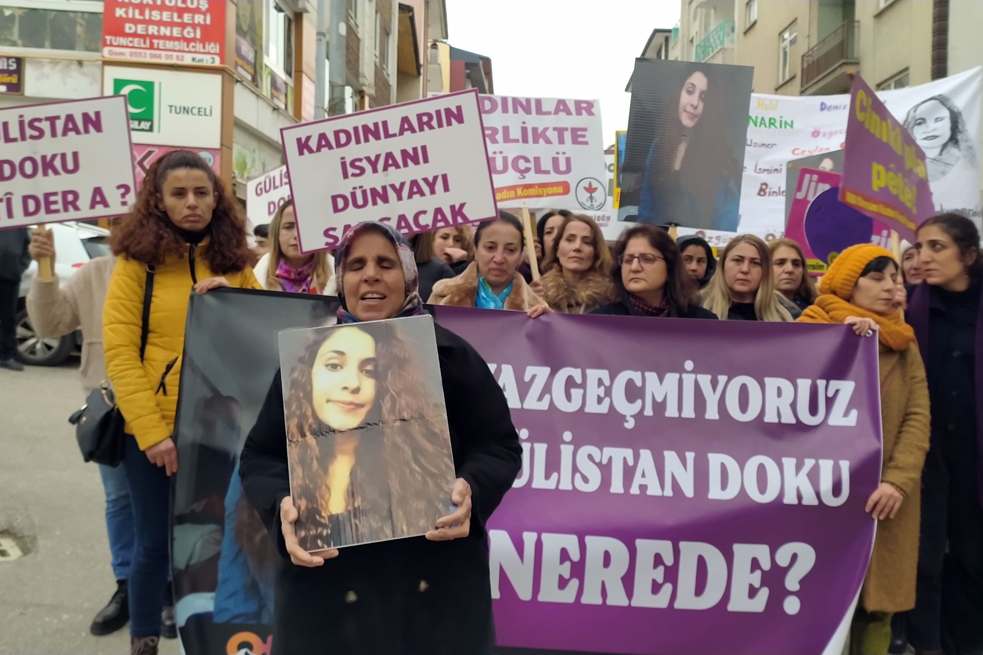 Gülistan Doku'nun kaybedilişinin 5'inci yılında Dersim'de eylem düzenlendi