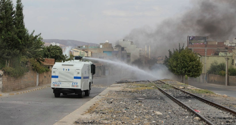 Lokman Süne'nin öldürülmesini protesto eden Nusaybinlilere polis saldırısı