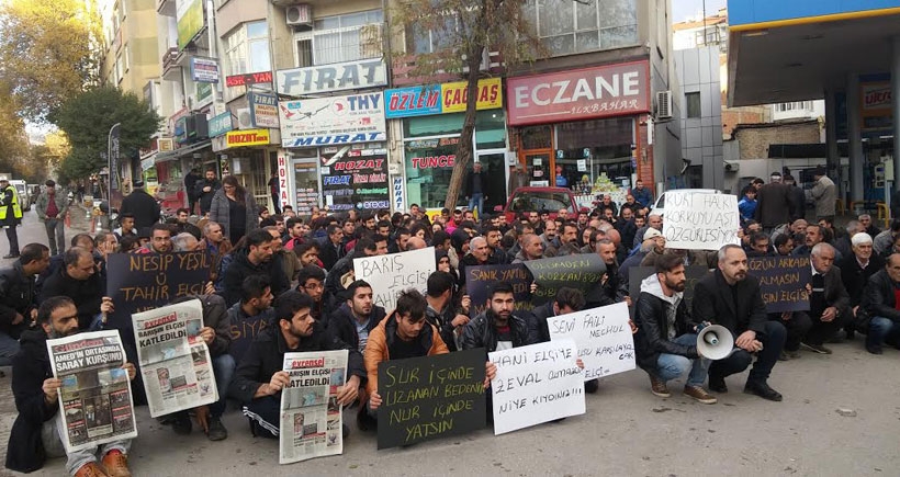 Elazığ'da Tahir Elçi protestosu: Bir zeytin ağacını kökünden söktüler...