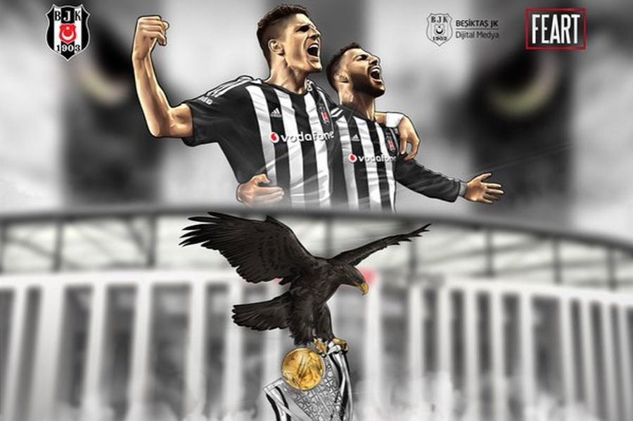 Beşiktaş'tan şampiyonluk paylaşımları