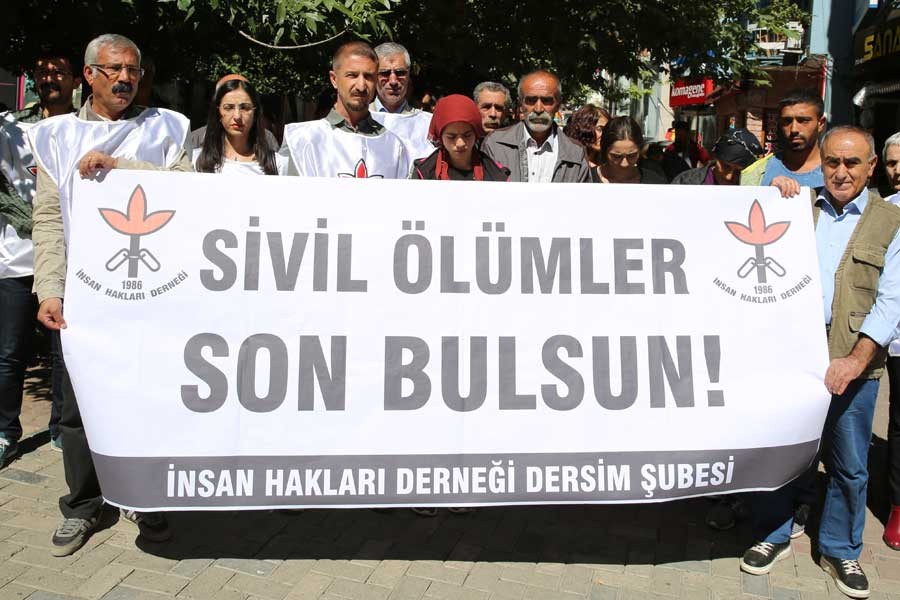 İHD Dersim Şubesi, sivil ölümlerine dikkat çekti