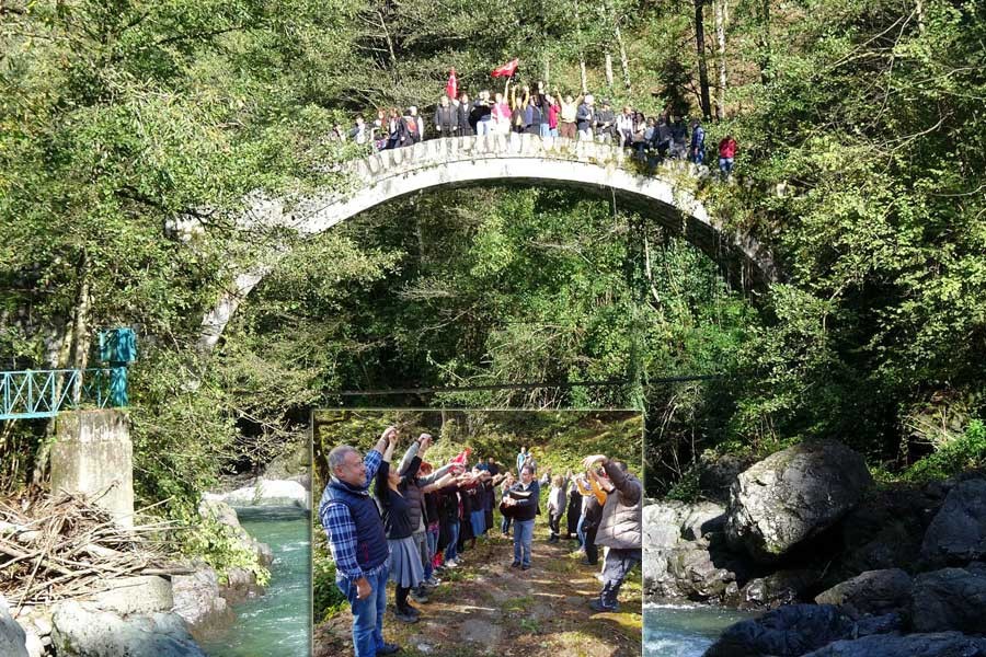 Fırtına Vadisi'nde horonla 80'inci madde protestosu