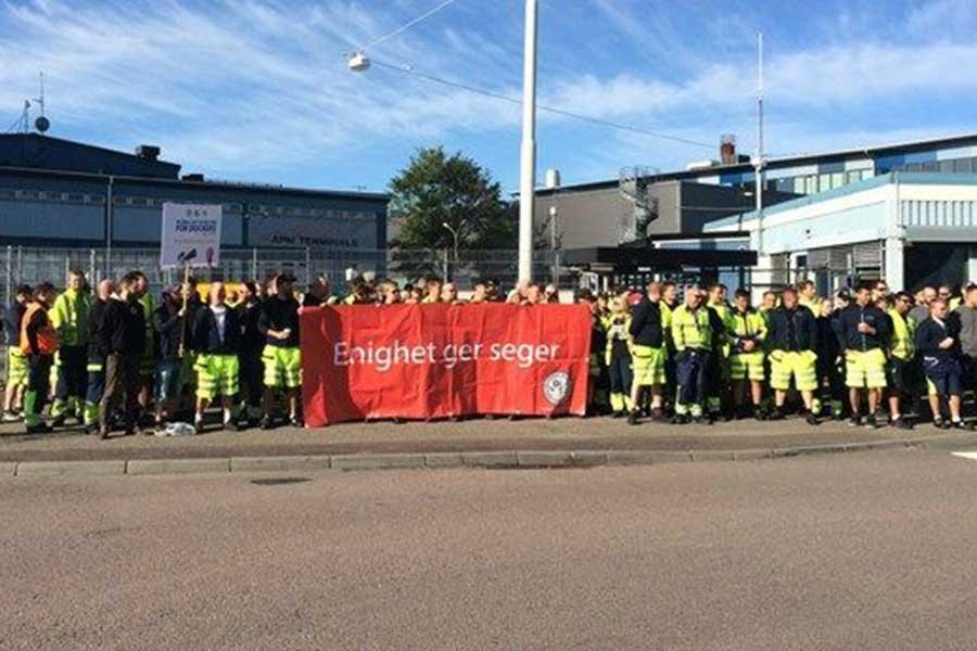 Göteborg’da liman işçileri greve başladı