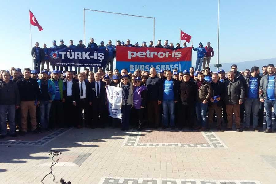 Gemlik Gübre işçileri OHAL’e rağmen eylem yaptı