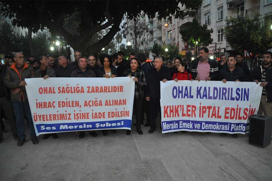 KESK'in Mersin mitingine valilik engeli