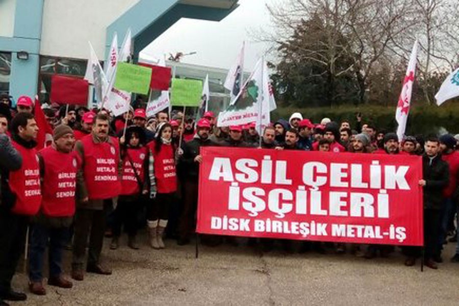 Asil Çelik'te tiner kovası patladı: 1 işçi yaralandı