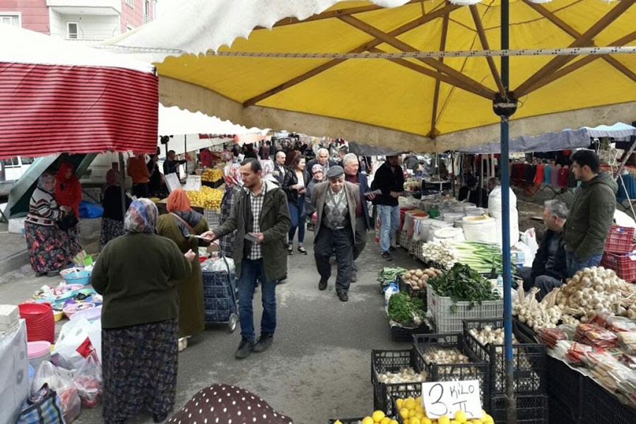 Tekkeköy halk pazarında ‘hayır’ çağrısı