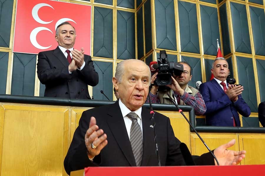 Bahçeli grup toplantısında yine Erdoğan'ı övdü