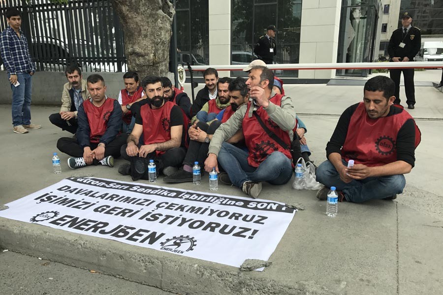 İşten atılan BEDA işçileri eylem yaptı