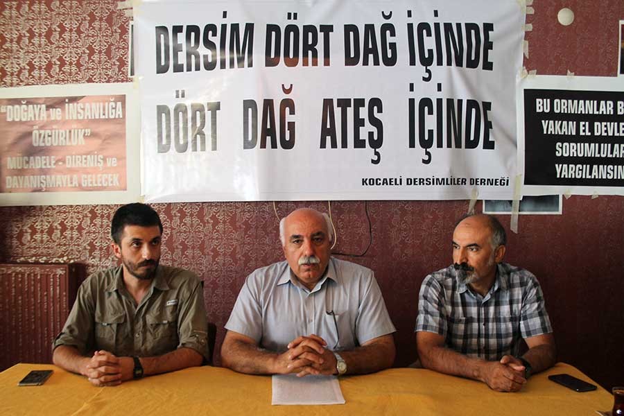 Orman yangınlarına dikkat çekmek için Dersim'e gidiyorlar