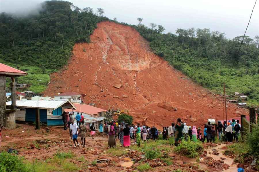 Sierra Leone'de toprak kayması: 400'ü aşkın ölü