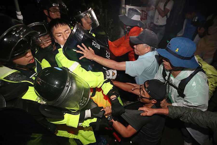 ABD’nin Güney Kore'deki THAAD’ları protesto edildi