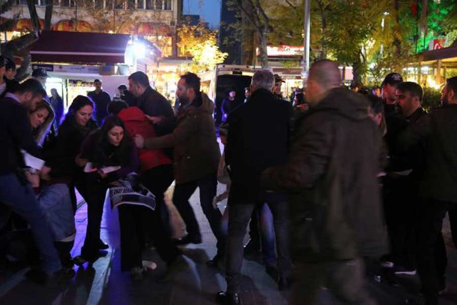 Yüksel Caddesi'ndeki eyleme saldırı: 5 gözaltı