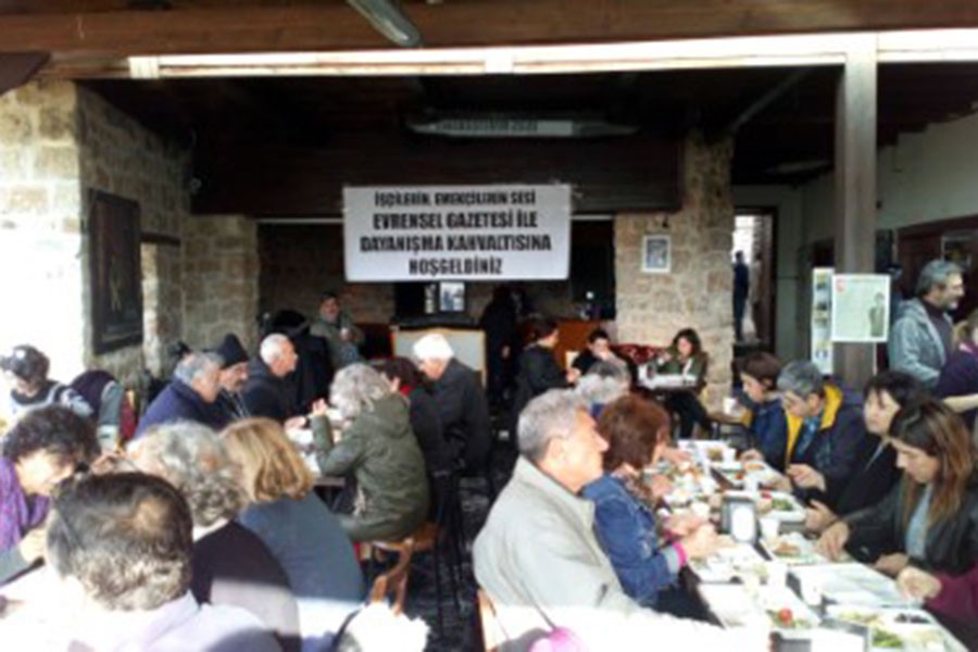 Antalya'da Evrensel okurları kahvaltıda buluştu