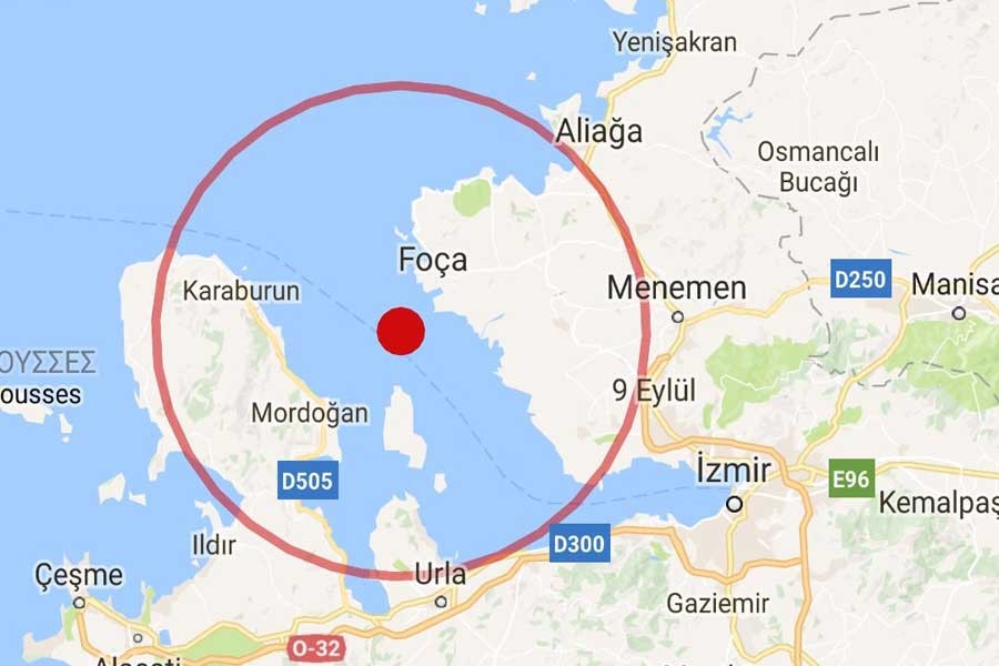 İzmir Körfezi'nde 4.8 ve 3.9 büyüklüğünde iki deprem