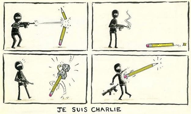 Karikatüristler, Charlie Hebdo için çizdi