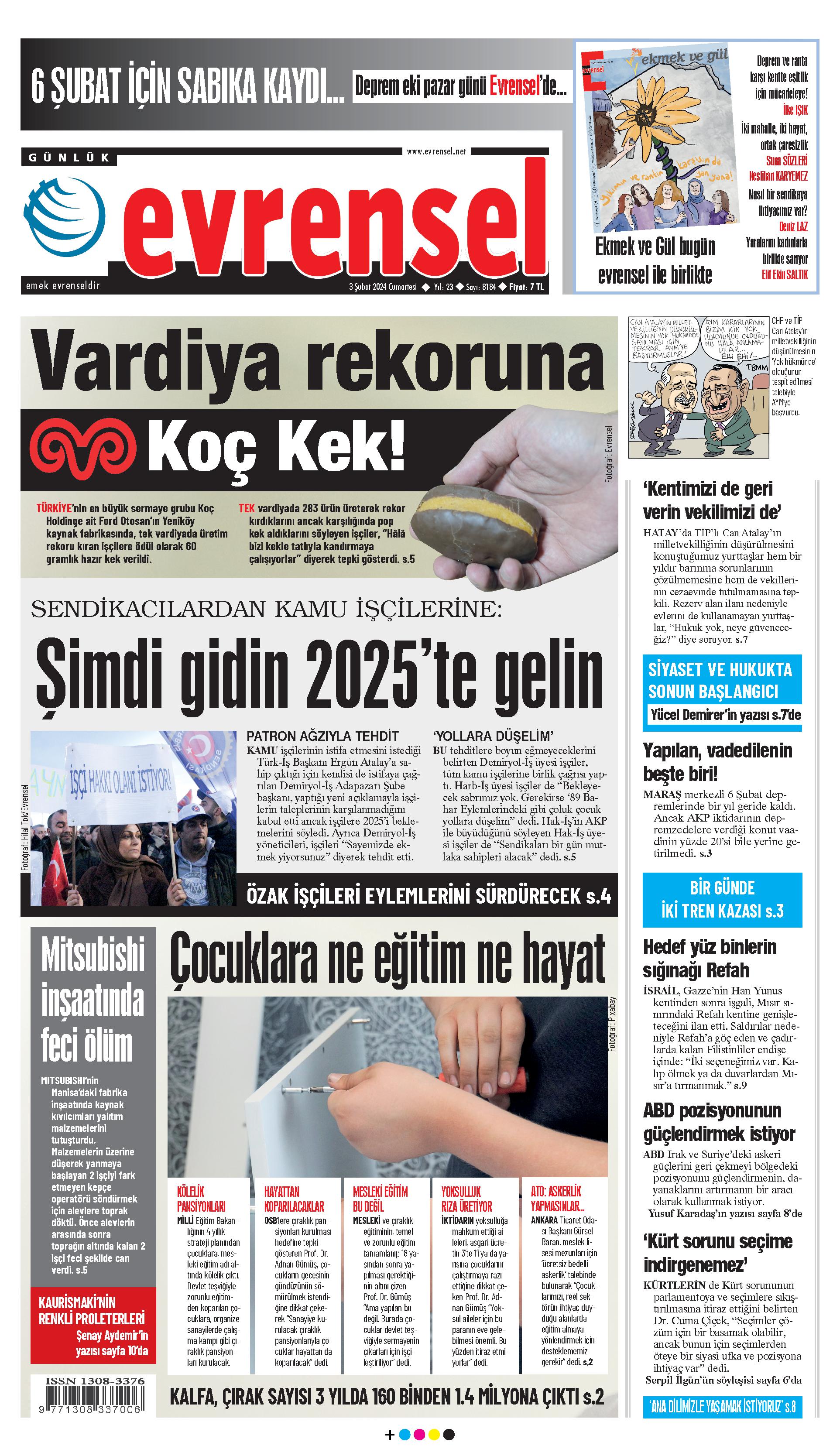 3 Şubat 2024